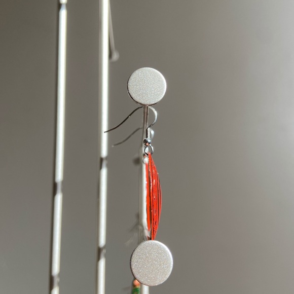 Handmade Turkish Copper Earrings - Picture 3 of 4